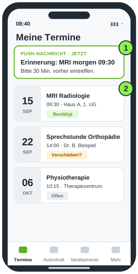 Meine Termine