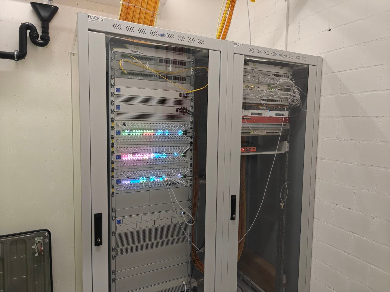 Patch-Verbindungen im Netzwerkschrank